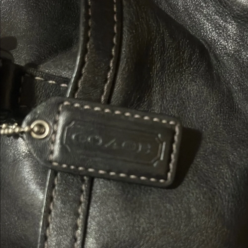 Coach Black Leather Handbag - Picture 2 of 8